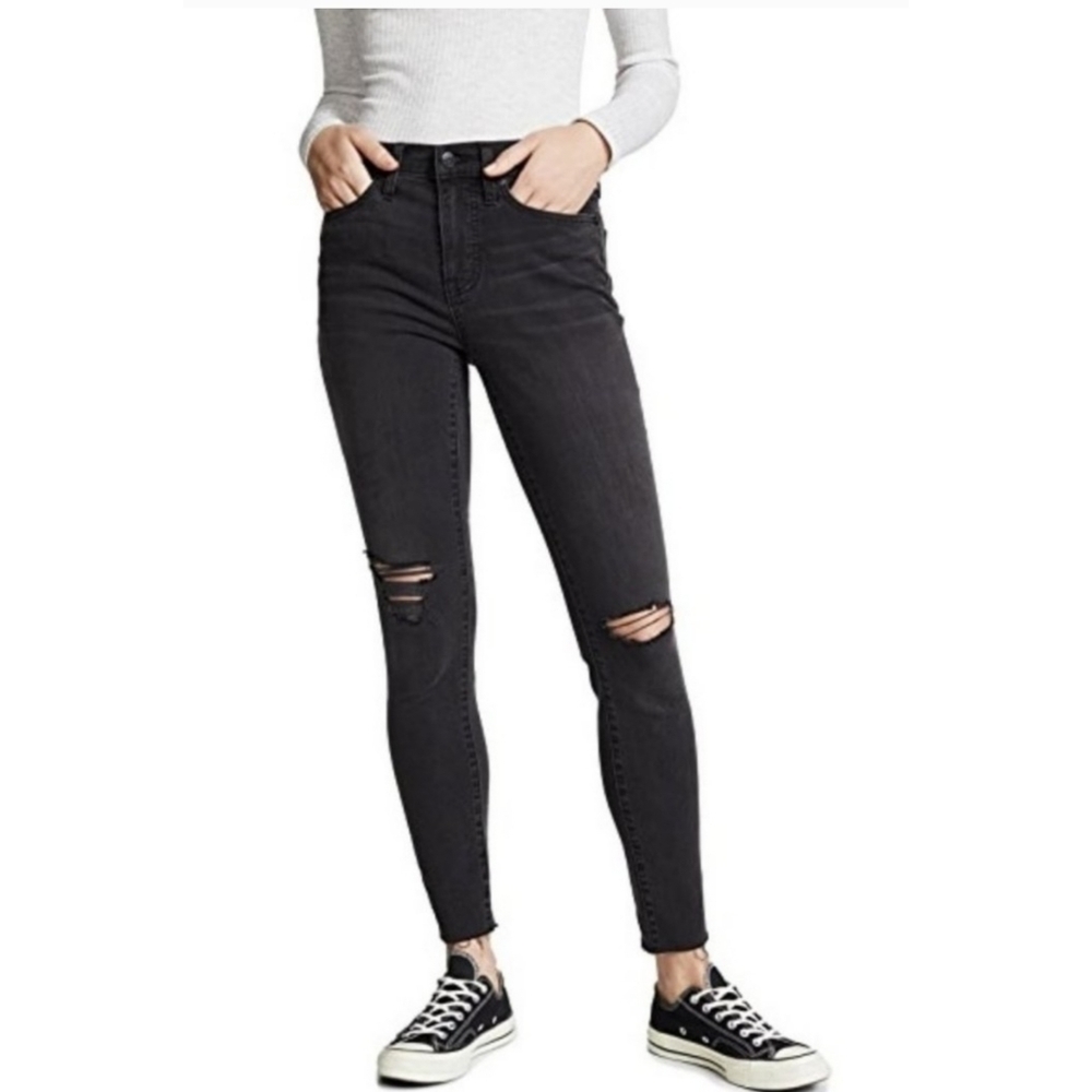 Madewell 9" High Rise Skinny Jeans Charcoal Size 29